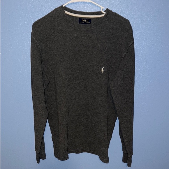 Polo by Ralph Lauren Men's Gray Thermal Shirt - Large. B1 - Picture 1 of 5